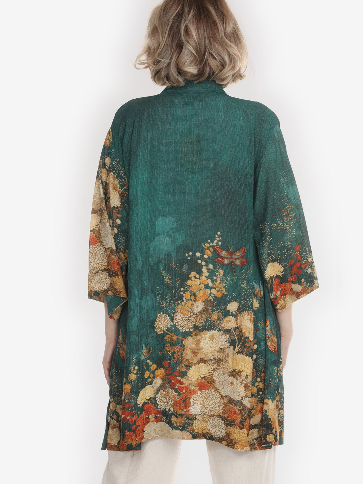 Open Front Kimono Illume Garden Kimono Jacket