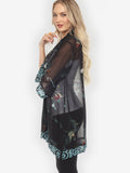 Koi and Leaves Silk Kimono Jacket