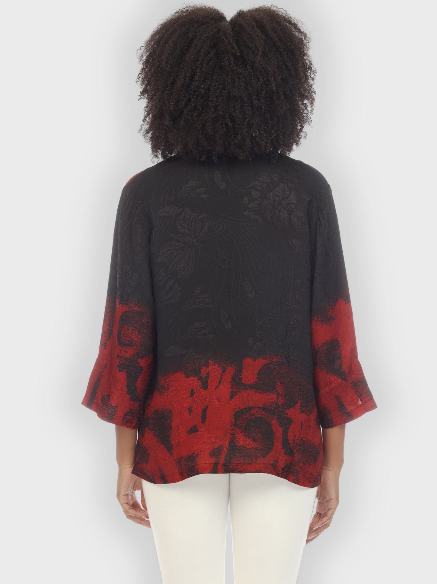 Jackets Flower Silk Magic Citron Style Blouse