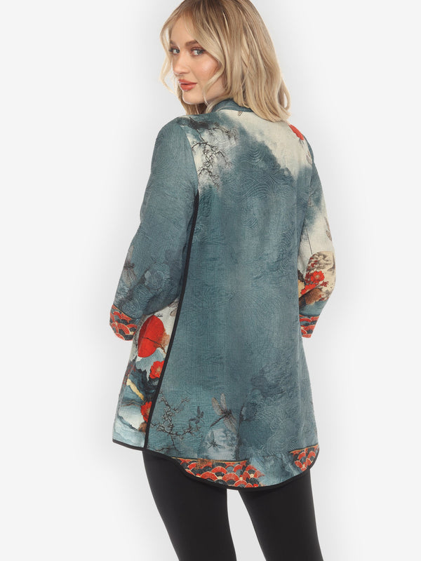 Blossom and Medallion Dragonfly Mountains Shirt