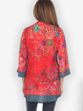 Queenly Radiant Charm Red Blouse