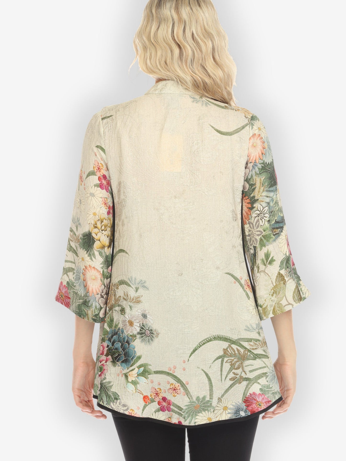Jackets Vintage Flowers in Cream Tummy Tuck Shirt