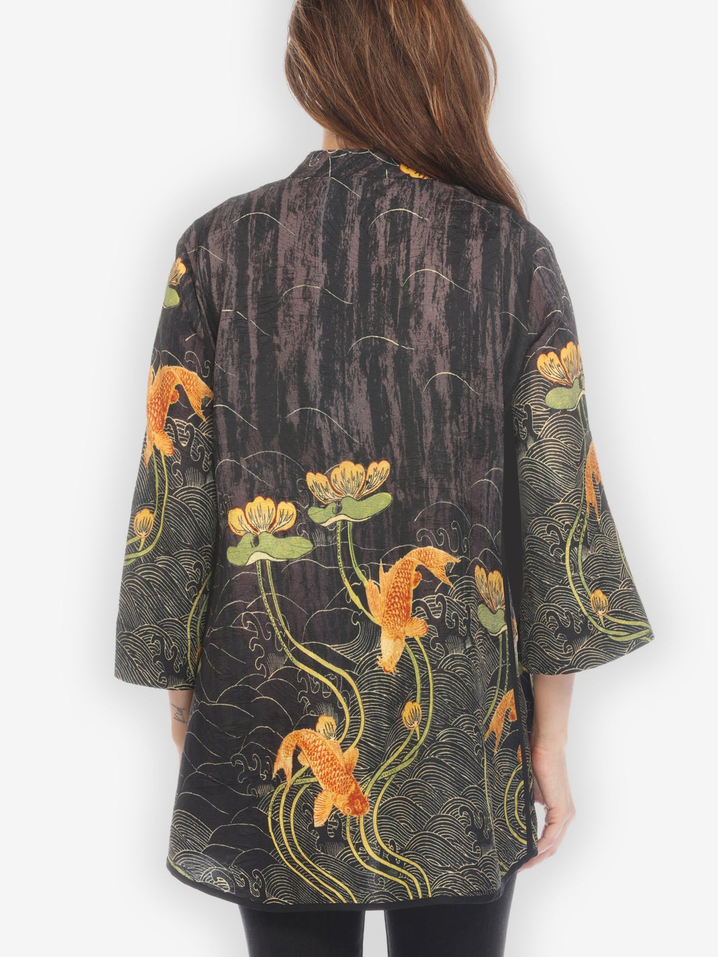 Jackets Water Lily Koi Tummy Tuck Shirt