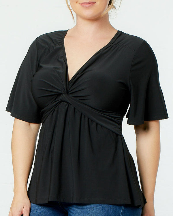 Abby Twist Front Top