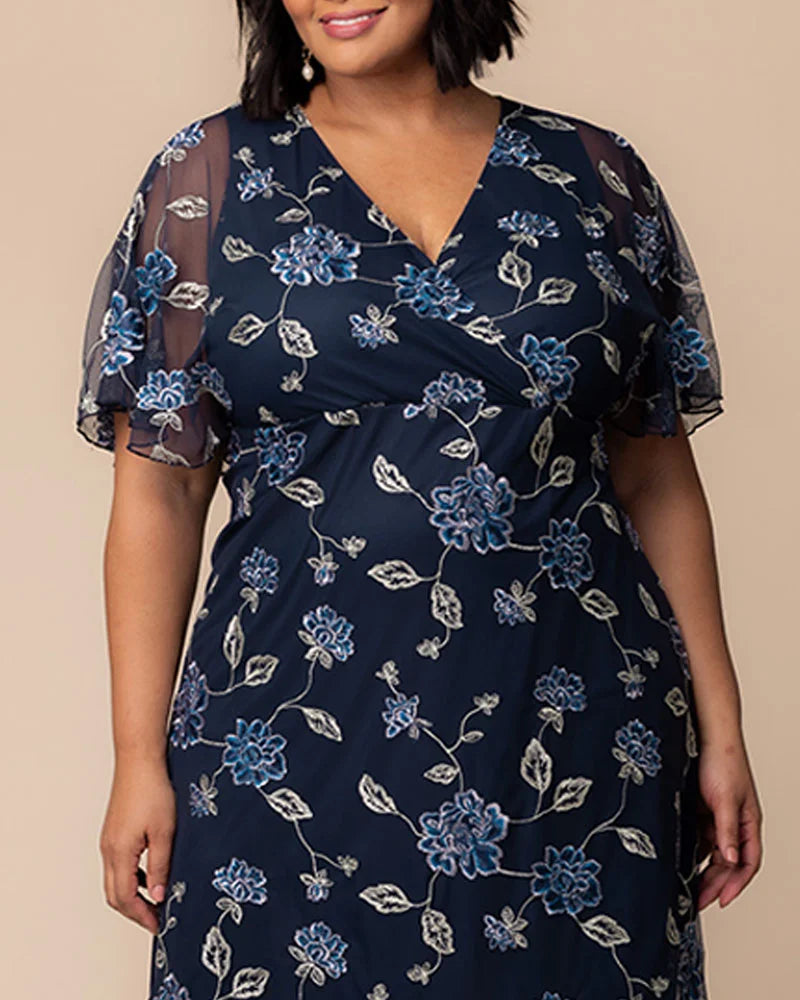 Dresses Sonnet Embroidered Midi Cocktail Dress