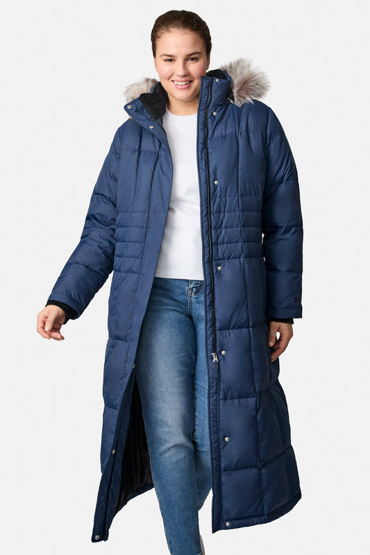 Free Country>Women>Jacket>Down & Insulated>Plus Women's Plus Size Full Length Splendor Down Jacket