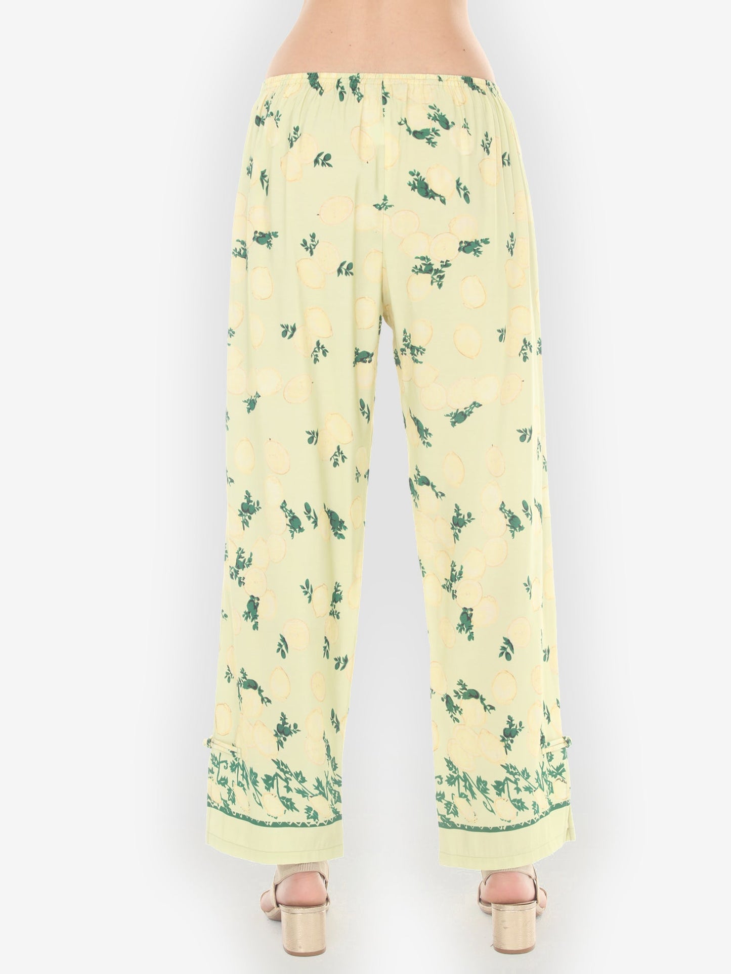 Pull on Pant Citron Lemon Print Pull on Pant