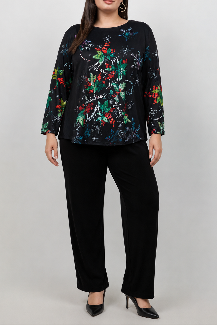 Tops Holly Jolly Tunic Top