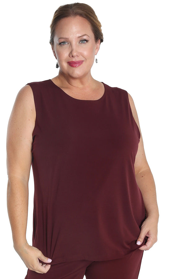 Vikki Vi Jersey Bordeaux Tank