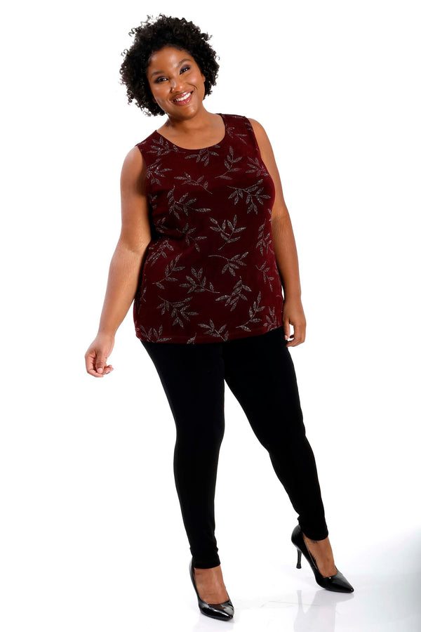 Vikki Vi Classic Shiraz Sparkle Tank