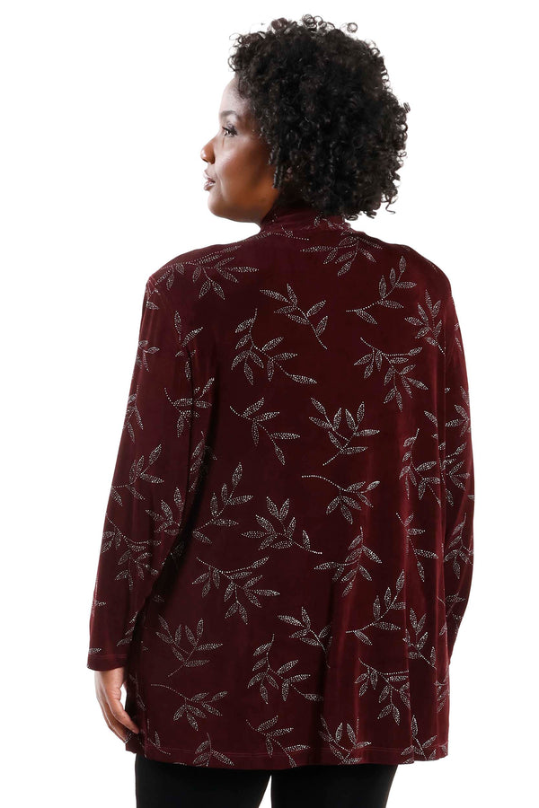 Vikki Vi Classic Shiraz Sparkle Kimono Jacket