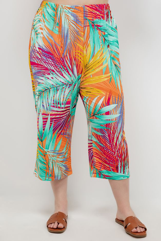 Vicky クルーネックプルオーバー Vikki Vi Jersey Warm Tropics Crop Pants – PlusbyDesign.com