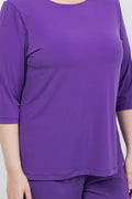 Vikki Vi Jersey Iris 3/4 Sleeve Top