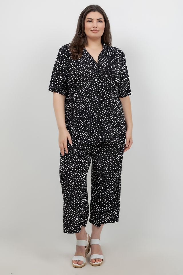 Tops Vikki Vi Jersey Stars Camp Shirt