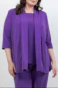 Vikki Vi Jersey Iris 3/4 Sleeve Kimono Jacket