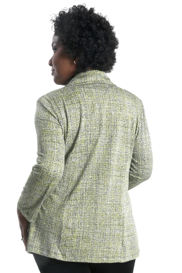 Vikki Vi Jersey Lemon Twill Blazer