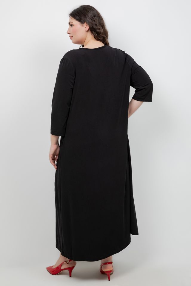 Dresses Vikki Vi Jersey Black V Neck Pocket Dress
