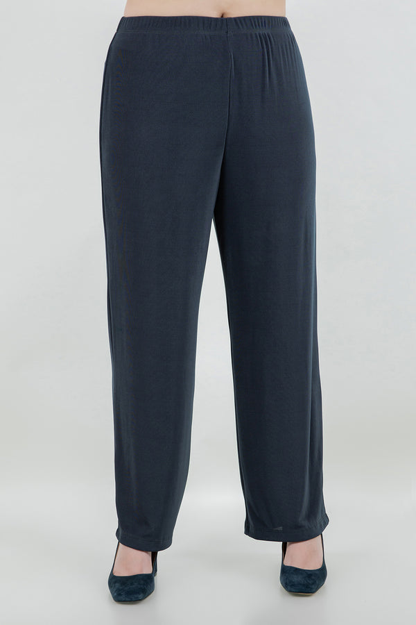 Vikki Vi Classic Graphite Petite Pull-On Pant