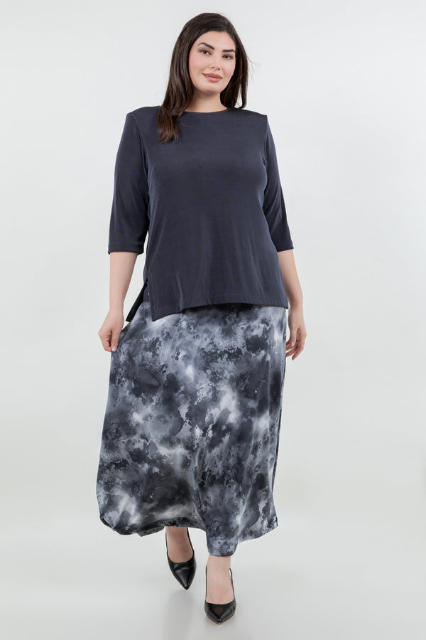 Vikki Vi Jersey Silver Mist Maxi Skirt