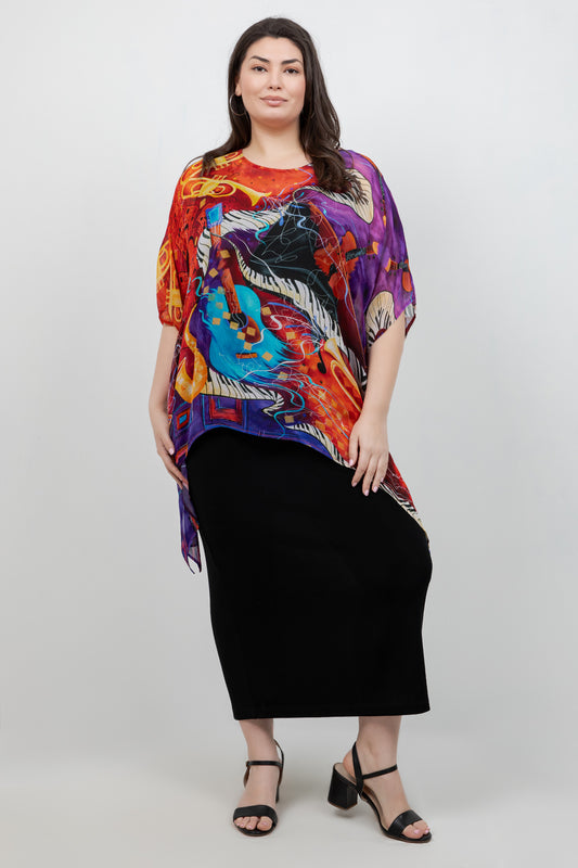 Tops Jazzy Cascade Tunic