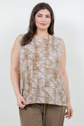Vikki Vi Jersey Caramel Latte Tank