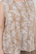 Vikki Vi Jersey Caramel Latte Tank