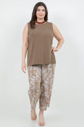 Vikki Vi Jersey Caramel Tank