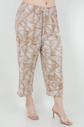 Vikki Vi Jersey Caramel Latte Crop Pants