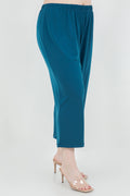 Vikki Vi Jersey Deep Teal Crop Pant