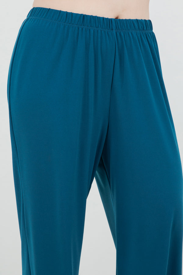 Vikki Vi Jersey Deep Teal Crop Pant