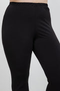 Pants Vikki Vi Jersey Black Petite Slim Leg Pant