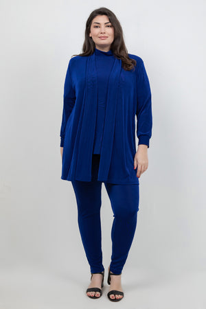 Tops Vikki Vi Classic Royal Blue Mock Neck Top