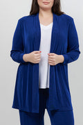 Jackets Vikki Vi Classic Royal Blue Long Kimono Jacket