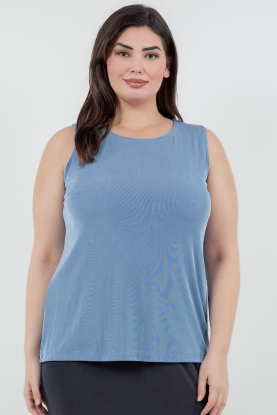 Vikki Vi Classic Powder Blue Tank