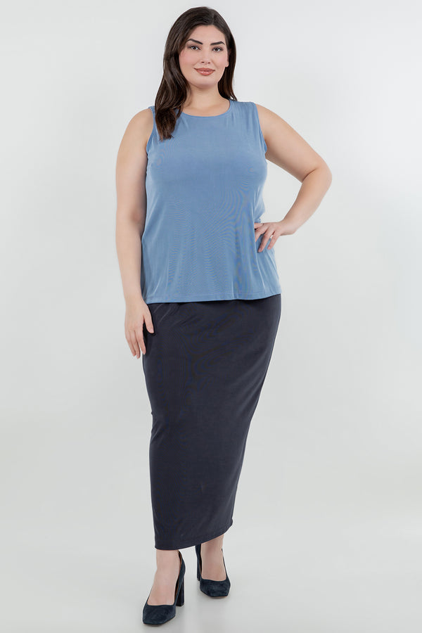 Tops Vikki Vi Classic Powder Blue Tank
