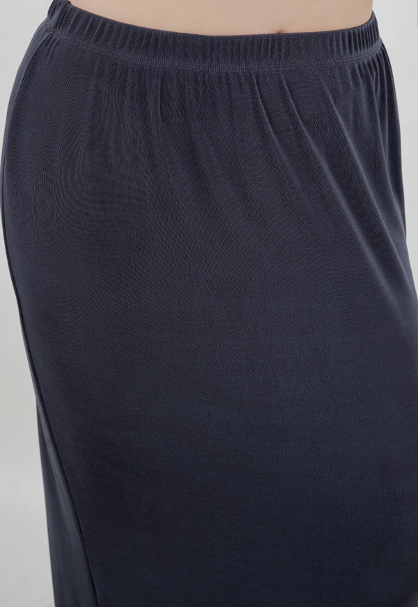Vikki Vi Classic Graphite Straight Maxi Skirt