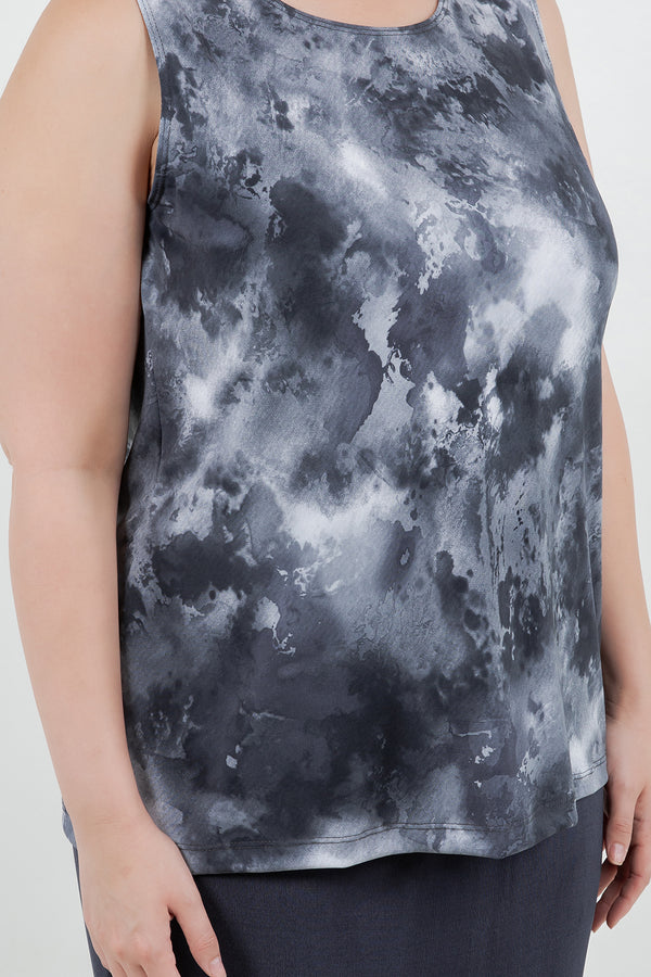 Vikki Vi Jersey Silver Mist Tank