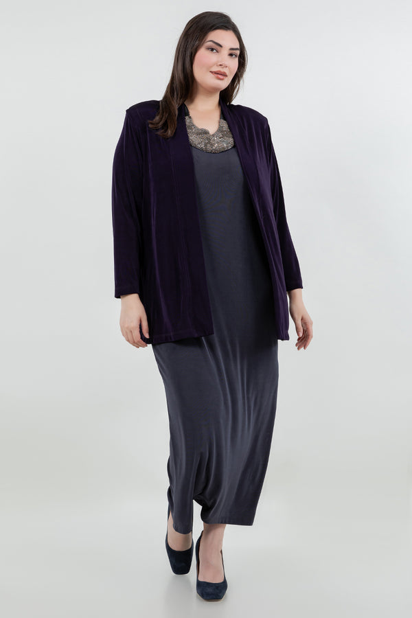 Vikki Vi Classic Black Plum Kimono Jacket