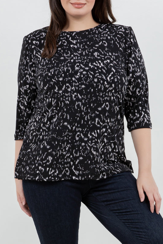 Tops Vikki Vi Jersey Nocturne 3/4 Sleeve Top