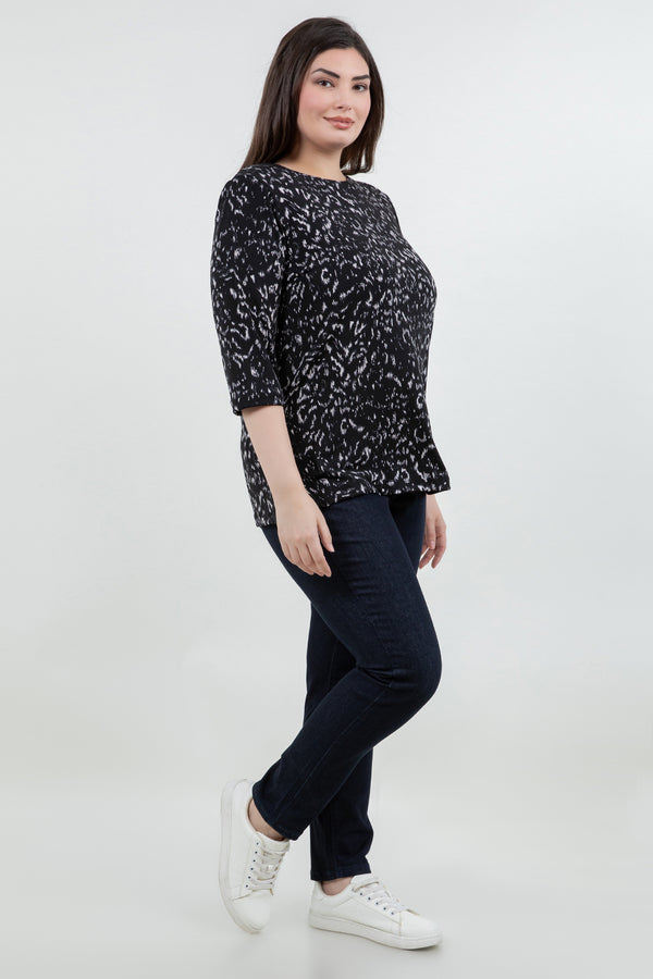 Tops Vikki Vi Jersey Nocturne 3/4 Sleeve Top