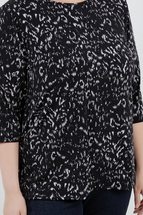 Vikki Vi Jersey Nocturne 3/4 Sleeve Top