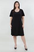 Vikki Vi Jersey Black T-Shirt Style Dress
