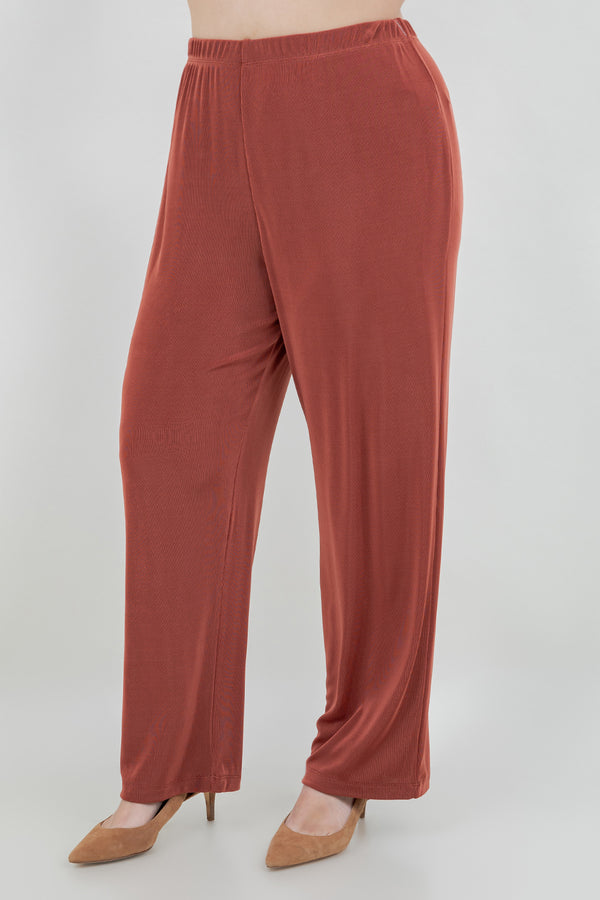 Vikki Vi Classic Cinnamon Petite Pull-On Pants