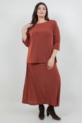 Vikki Vi Classic Cinnamon 3/4 Sleeve Top