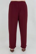 Vikki Vi Jersey Bordeaux Petite Pull-On Pant