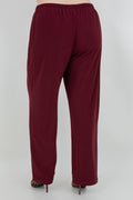 Vikki Vi Jersey Bordeaux Petite Pull-On Pant