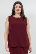 Vikki Vi Jersey Bordeaux Tank