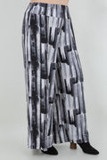 Vikki Vi Jersey Brushstroke Wide Leg Pant