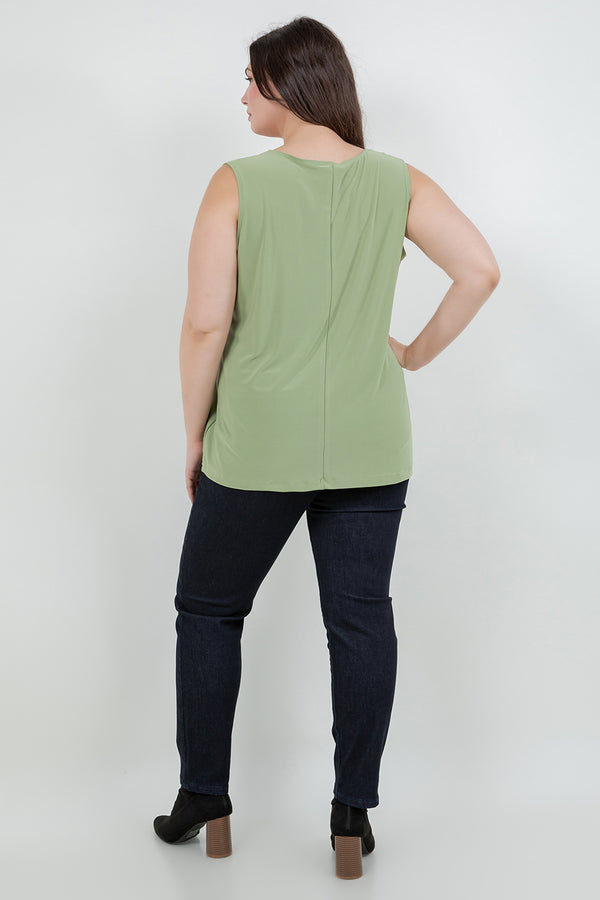 Vikki Vi Jersey Pistachio Tank