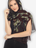 Big Lotus Dragonfly Silk Scarf